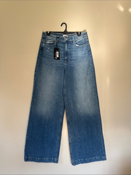 PAIGE Denim - NWT PAIGE Harper Wide Leg Jeans in Art Piece Distressed 31